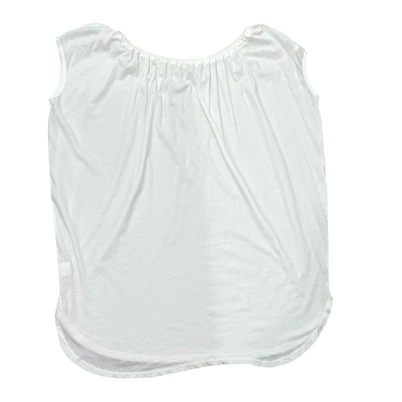 ORGANIC BY JOHN PATRICK WHITE COTTON ON OR OFF THE SHOULDER TUNIC DRESS - Picture 11 of 12